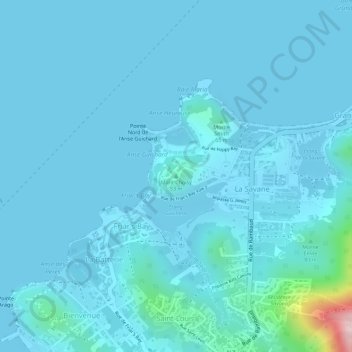 Mapa topográfico Choisy Mount, altitude, relevo