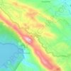 Mapa topográfico Mulakaramedu, altitude, relevo