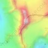 Mapa topográfico Dents des Bouquetins, altitude, relevo