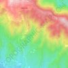 Mapa topográfico Loma de los Pascuales, altitude, relevo