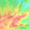 Mapa topográfico Cavalinhos, altitude, relevo