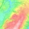 Mapa topográfico Marquisière, altitude, relevo
