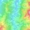 Mapa topográfico Ponte di Verzuno, altitude, relevo