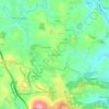 Mapa topográfico Casais da Serra, altitude, relevo