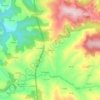 Mapa topográfico La Peral, altitude, relevo