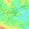 Mapa topográfico La Guère, altitude, relevo
