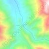 Mapa topográfico Cebollar, altitude, relevo