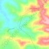 Mapa topográfico Guairacá, altitude, relevo