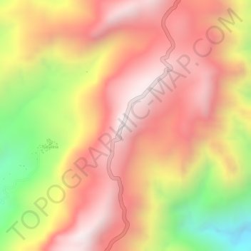 Mapa topográfico Quirino Skyline, altitude, relevo