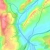 Mapa topográfico Barcenillas, altitude, relevo