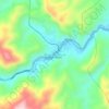 Mapa topográfico Muaro Kalaban, altitude, relevo