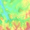 Mapa topográfico Les Combes, altitude, relevo
