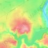 Mapa topográfico Les Hauts du Roy, altitude, relevo