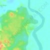 Mapa topográfico El Guamo, altitude, relevo