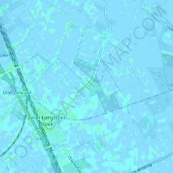 Mapa topográfico Strooiendorp, altitude, relevo