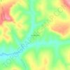 Mapa topográfico São Bernardo, altitude, relevo
