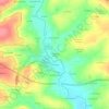 Mapa topográfico La Ville aux Fèves, altitude, relevo