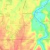 Mapa topográfico Suradita, altitude, relevo