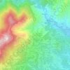 Mapa topográfico Castagnea, altitude, relevo