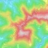 Mapa topográfico Castelmonte / Stara Gora, altitude, relevo
