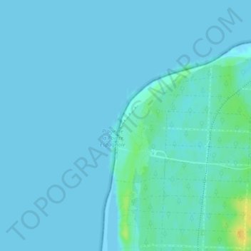 Mapa topográfico Pointe Espagnole, altitude, relevo