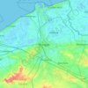 Mapa topográfico Brugge, altitude, relevo