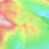 Mapa topográfico Roc d'Enfer, altitude, relevo