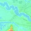 Mapa topográfico Cihampelas, altitude, relevo