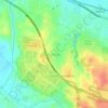 Mapa topográfico Kalihurip, altitude, relevo