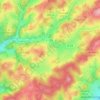 Mapa topográfico Alfen, altitude, relevo
