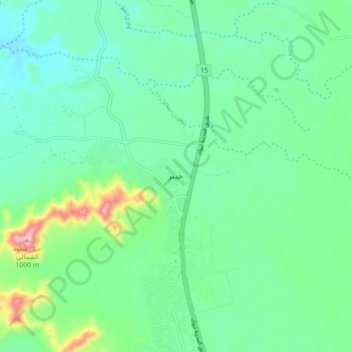Mapa topográfico Khaybar, altitude, relevo