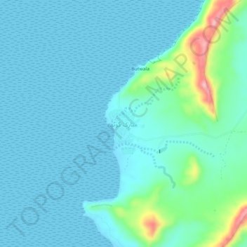 Mapa topográfico Goth Mubarak Dadu, altitude, relevo