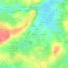 Mapa topográfico L'Aucherie, altitude, relevo