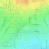 Mapa topográfico Dangin Puri Klod, altitude, relevo