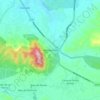 Mapa topográfico Montecristi, altitude, relevo