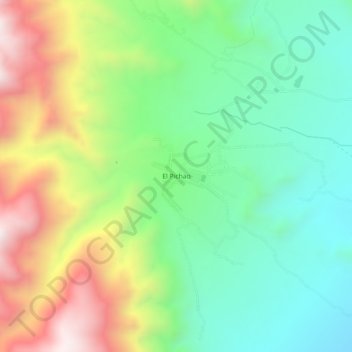 Mapa topográfico El Pichao, altitude, relevo