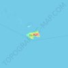 Mapa topográfico Pulau Manui, altitude, relevo