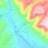 Mapa topográfico Tarignano, altitude, relevo