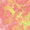 Mapa topográfico Ярославская область, altitude, relevo