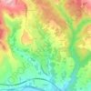 Mapa topográfico La Bonnetie, altitude, relevo