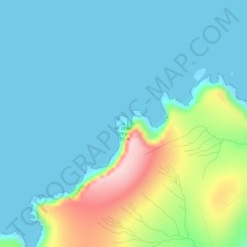 Mapa topográfico Benwee Head, altitude, relevo