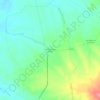 Mapa topográfico Fuentes de los Oteros, altitude, relevo