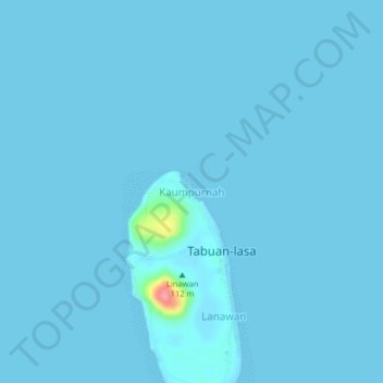 Mapa topográfico Kaumpurnah, altitude, relevo