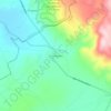 Mapa topográfico Tres Cabezas, altitude, relevo