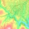 Mapa topográfico Cobelas, altitude, relevo