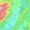 Mapa topográfico La Parra, altitude, relevo