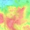 Mapa topográfico Le Patis Garel, altitude, relevo