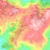 Mapa topográfico El Zacaton, altitude, relevo