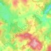 Mapa topográfico Le Gazy, altitude, relevo