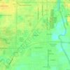 Mapa topográfico Sunnyland, altitude, relevo